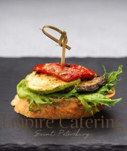 Брускетта с овощами-гриль (45 гр)